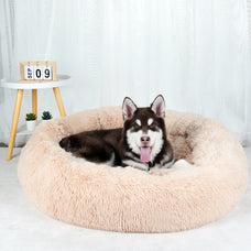 Plush Dog Bed - Soft Washable Cushion for Small and Large Dogs, Cozy Kennel Basket Sofa, Fluffy Pet Bedding and Accessories.