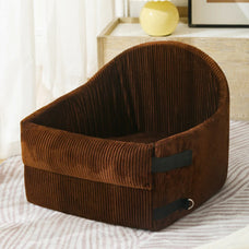 Dog Car Seat Bed - Cozy Basket Chair for Small and Large Dogs, Kennel Mat with Cushion, Puppy Travel Accessories and Bedding Supplies.