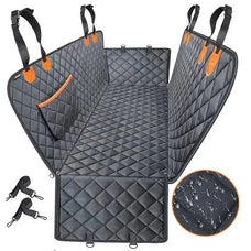 Waterproof Dog Car Seat Cover - Anti-Bite and Dirt-Proof Pet Travel Hammock, Back Seat Protector Mat with Safety Features for Cars.