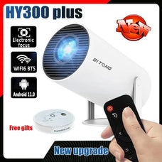 Portable DITONG HY300 Plus HD Projector – 4K WiFi LED for Gaming & Movies