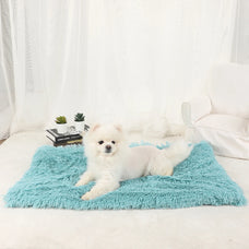 Washable Plush Dog Blanket - Cozy Pet Bed and Mat for Small and Large Dogs, Medium Kennel Basket, Perfect Accessories for Puppies and Cats.