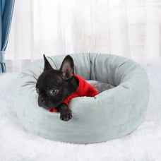 Fluffy Plush Pet Bed - Warm Washable Sofa for Small Dogs and Puppies, Medium Basket Kennel, Accessories and Products for Pets.