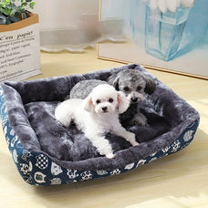 Plush Pet Dog Bed - Cozy Sofa Mat for Small, Medium, and Large Dogs, Soft Basket Cushion for Cats, Pet Supplies and Accessories.