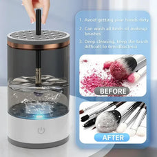 Electric Makeup Brush Cleaner - USB Portable Makeup Brush Washing Tool for Deep Cleaning Eyeshadow and Beauty Brushes