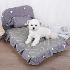 Small Dog Bed - Plush Cushion Basket for Puppies, Cats, and Large Breeds, Cozy Kennel Sofa Mat, Pet Bedding and Accessories.