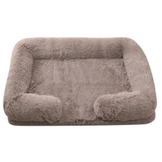 Warm Winter Dog Bed - Cozy Sofa for Puppies and Cats, Large and Medium Pet Supplies, Soft Kennel Mat for Home Use