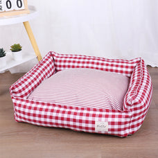 Washable Pet Bed - Soft Cushion Sofa for Small and Large Dogs, Cozy Medium Kennel Basket for Puppies and Cats, Warm Accessories and Mat.