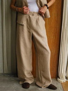 Bornladies Women's High-Waisted Straight-Leg Pants - Chic, Versatile, and Perfect for Office Wear